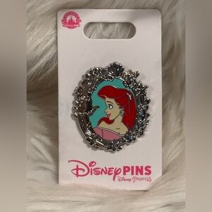 2024 Disney Parks Princess Portrait Silver Frame The Little Mermaid Ariel OE Pin
